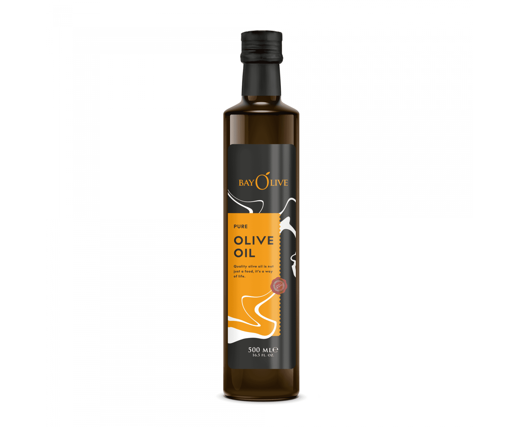 Bayolive Pure Zeytinyağı Dorica Şişe 500ml Siyah