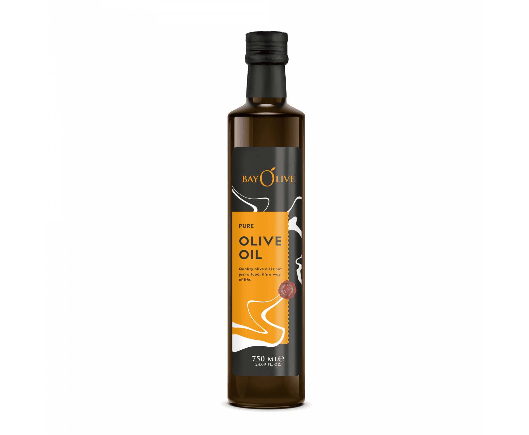 Bayolive Pure Zeytinyağı Dorica Şişe 750ml siyah